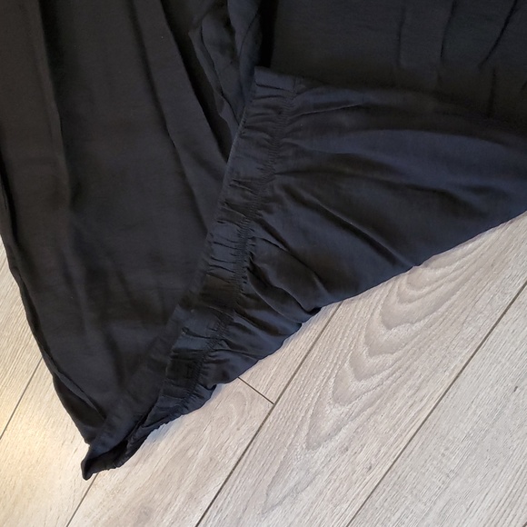 Cut Loose Black Rayon Parachute Wide Leg Pants - Picture 7 of 10